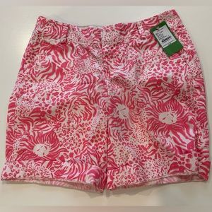 NWT Lilly Pulitzer pink Chipper shorts, size 4